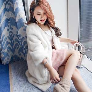 16045 New Real Mink Fur Coat Women Winter Warm Fur Jacket Fashion Outwear Online Black Friday Deals.